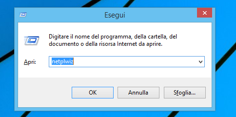 Windows 8 Finestra Esegui