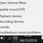 audio option windows 10